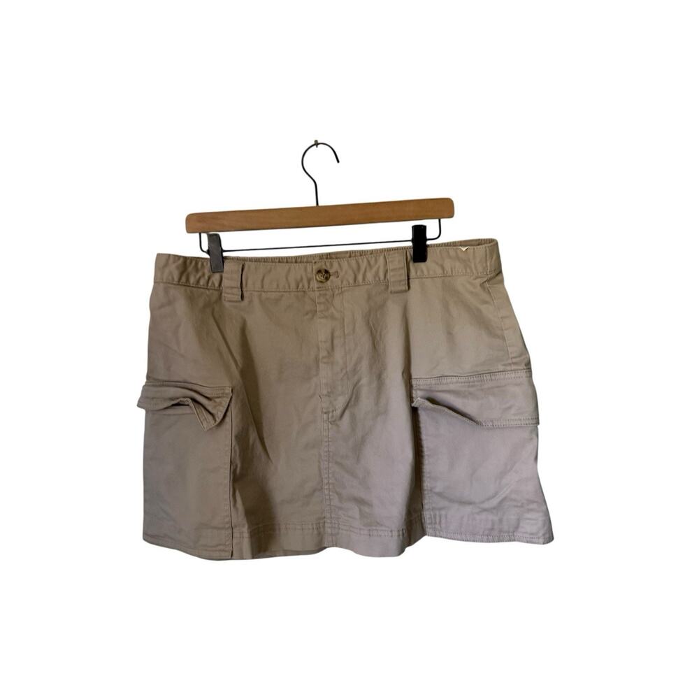 abercrombe & fitch size large cargo kahki‎ mini skirt womens
